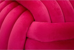 Poggiapiedi in velluto rosa Softy - Mauro Ferretti