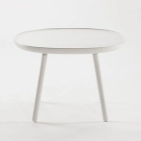 Tavolo in legno massiccio bianco, ø 64 cm Naïve - EMKO
