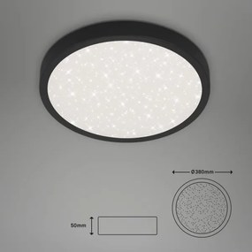 Briloner 3071-015 - Plafoniera LED RUNA LED/24W/230V nero