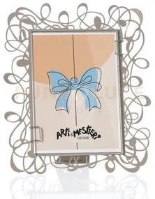 Bomboniera portafoto scarabocchio sabbia in ferro e polimetilmetacr...