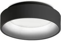 Plafoniera Moderna Ziggy Metallo Nero Led 22W 3000K Luce Calda