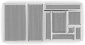 Organizer da bagno in plastica in set da 2 Sistemo - Curver