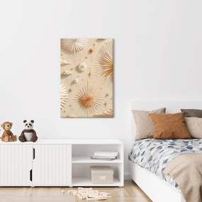 Quadro su tela – Sole e stelle tra le nuvole