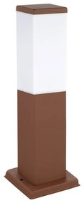 Paletto da Giardino 40cm, acciaio INOX, CORTEN, IK06, IP54, base E27 Colore Corten