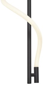 Lampada da parete moderna nera con LED dimmerabile a 3 livelli - Twirl