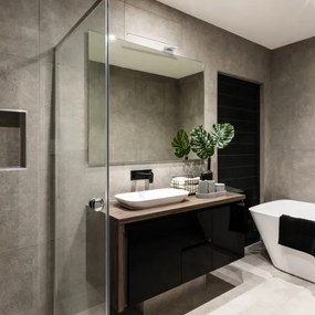 Applique da bagno LED SHINE/11W/230V 45 cm IP44 cromo lucido