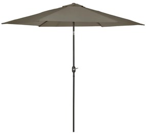 Ombrellone Da Giardino Tenerife 300 Cm Rotondo Grigio /