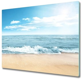 Tagliere in vetro Spiaggia 60x52 cm