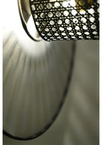 Duolla - Applique TOKYO RATTAN 1xE27/15W/230V diametro 50 cm argento/nero