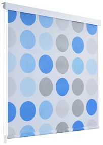 Tenda A Rullo Per Doccia 100x240 Cm Con Motivo A Cerchi /