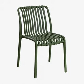 Confezione da 2 sedie da pranzo impilabili Wendell Verde Pesto - Sklum