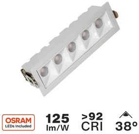 Faro LED da Incasso 12W, Foro 140x35mm, Bianco Colore  Bianco Naturale 4.000K