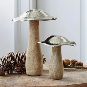 LOBERON Funghi decorativi set da 2 pezzi Boletus