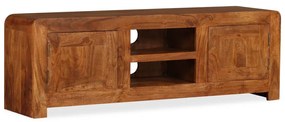 Mobile Tv İn Legno Massello Con Finitura Ambra 120x30x40 Cm /