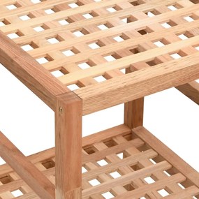 Scaffale da bagno 35,5x35,5x112,5 cm in legno massello di noce