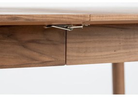 Tavolo da pranzo pieghevole con piano in legno di noce 80x120 cm Glimps - Zuiver