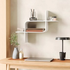 Scaffale a castello bianco in legno di gomma 62 cm Montage - Umbra