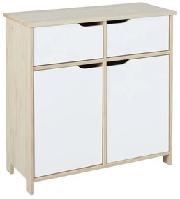 Credenza 2 ante 2 cassetti in legno massello acero