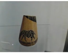 Barokchi vasetto conico con zebra