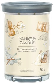 Candela Soft Wool & Amber in barattolo grande Yankee Candle