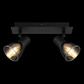 Globo 54307-2 - Faretto da parete CLAUDE 2xE14/40W/230V nero