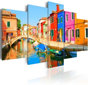 Quadro Waterfront in rainbow colors