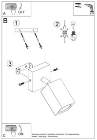 Sollux SL.1035 - Faretto da muro KEKE 1xGU10/40W/230V quercia