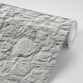 Carta da parati autoadesiva – Muro di pietra grigia