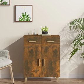 Credenza Rovere Fumo 69,5x34x89 Cm İn Legno Multistrato /
