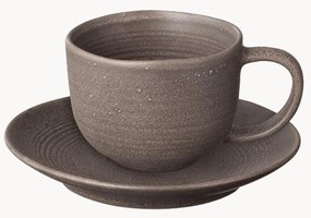 Set di 2 tazze da caffè fatte a mano con piattino Kumi