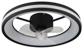Globo 03651 - Plafoniera LED con ventilatore GATIAN LED/30W/230V nero + +TC