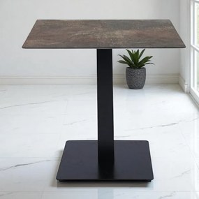 Tavolo bar pub ristorante piano HPL Ardesia Fango per esterno 80x80 cm H 74