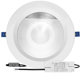 Faro da incasso 42WForo Ø205mm Bianco Variabile con driver Philips Colore Bianco Variabile CCT