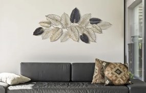 Pannello decorativo in ferro trama foglie 131x61x4,5 cm Century