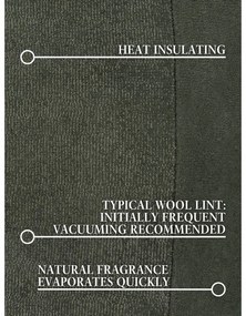 Tappeto rotondo verde scuro in misto lana tessuto a mano ø 160 cm Kari Organic – Villeroy&amp;Boch