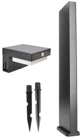 Solight WO7202 - Lampada solare LED con sensore PALERMO LED/5W/2000mAh IP54 nero