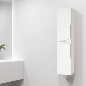 Colonna da bagno reversibile 160 cm HAITI Larice Bianco