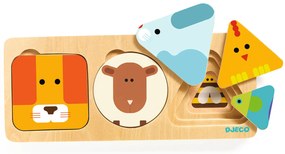 Puzzle di legno con 3 livelli