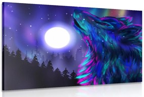Quadro su tela – Luna dei lupi
