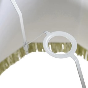 Paralume in seta verde 45 cm - Granny