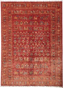 Samarkand Tappeto orientale 240 x 170 Rosso (Pakistan) Annodato A Mano