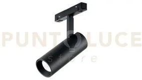 Spot per sistema binario led 3000k 1170lm 15w nero d.5cm