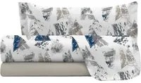 Completo letto 1 piazza e mezza Urban blu Datex