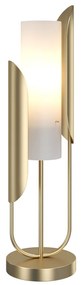 Lampada Da Tavolo Moderno Сipresso Metallo Oro Vetro 1 Luce Led E14 40W