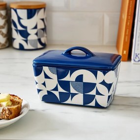 Burriera in ceramica bianco-blu - Cooksmart ®