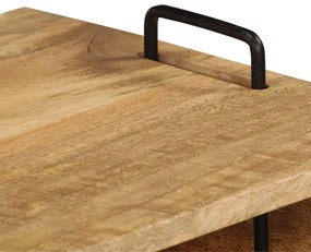 Tavolino da caffè in legno massello di mango 100x60x45 cm