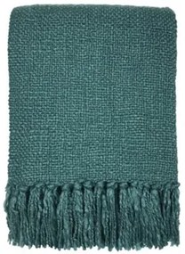 Malagoon  Plaid, coperte Lake green solid throw (NEW)  Malagoon