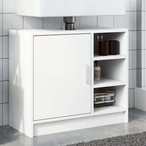 Mobile Lavabo Bianco 63x29x55 Cm İn Truciolato /