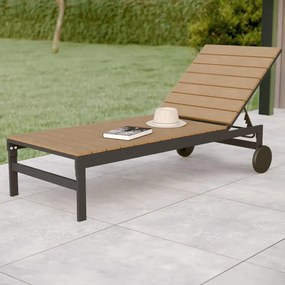 Lettino senza cuscino Clara NATERIAL in alluminio