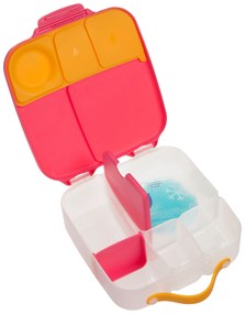 Box porta merenda grande – rosa/arancione